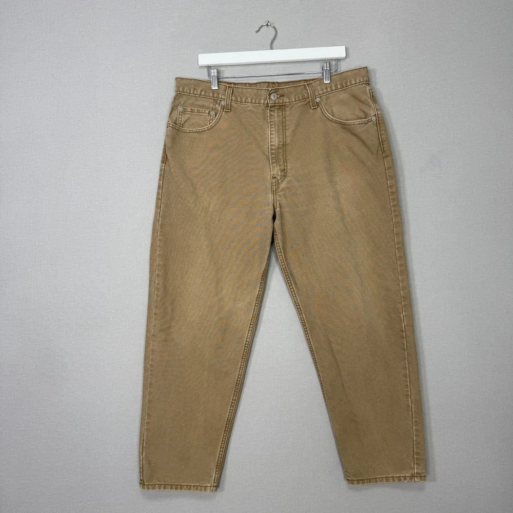 Levi's 550 '92 Relaxed Taper Fit Jean Mens 38x30 Brown Denim Workwear Streetwear